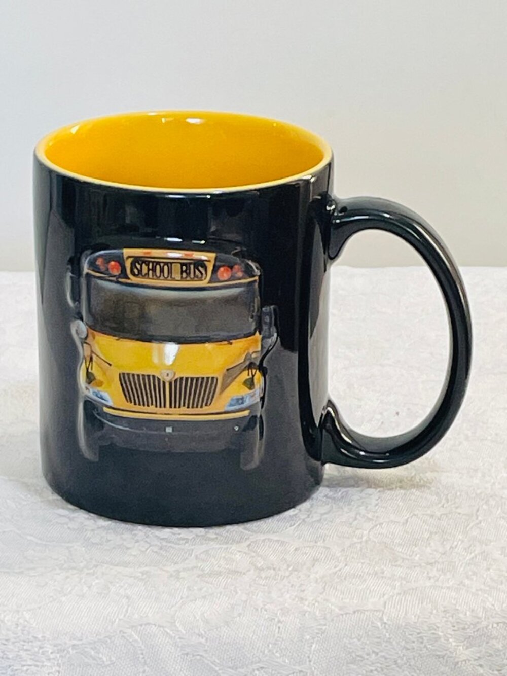 INTERNATIONAL HARVESTER SCHOOL BUS Coffee Mug ~ 2-sided, 3-D Relief
